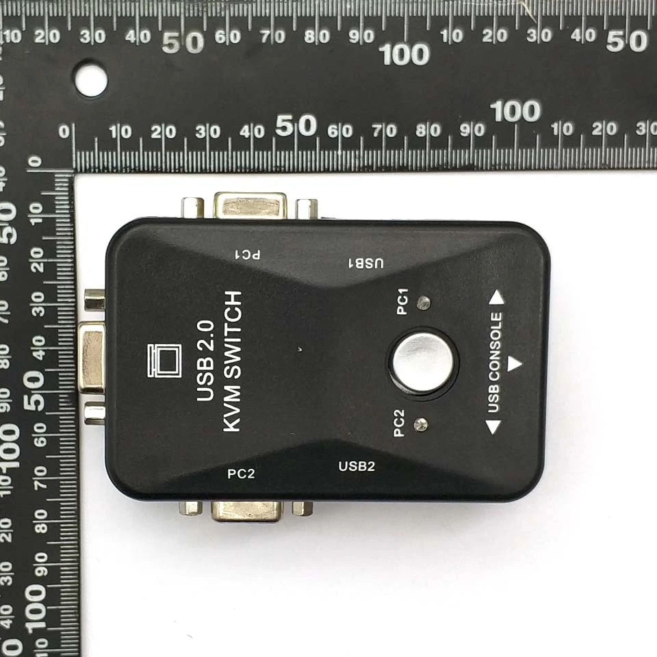 Новинка USB KVM переключатель 2 порта VGA 0 мышь клавиатура 1920*1440|Запасные части| |