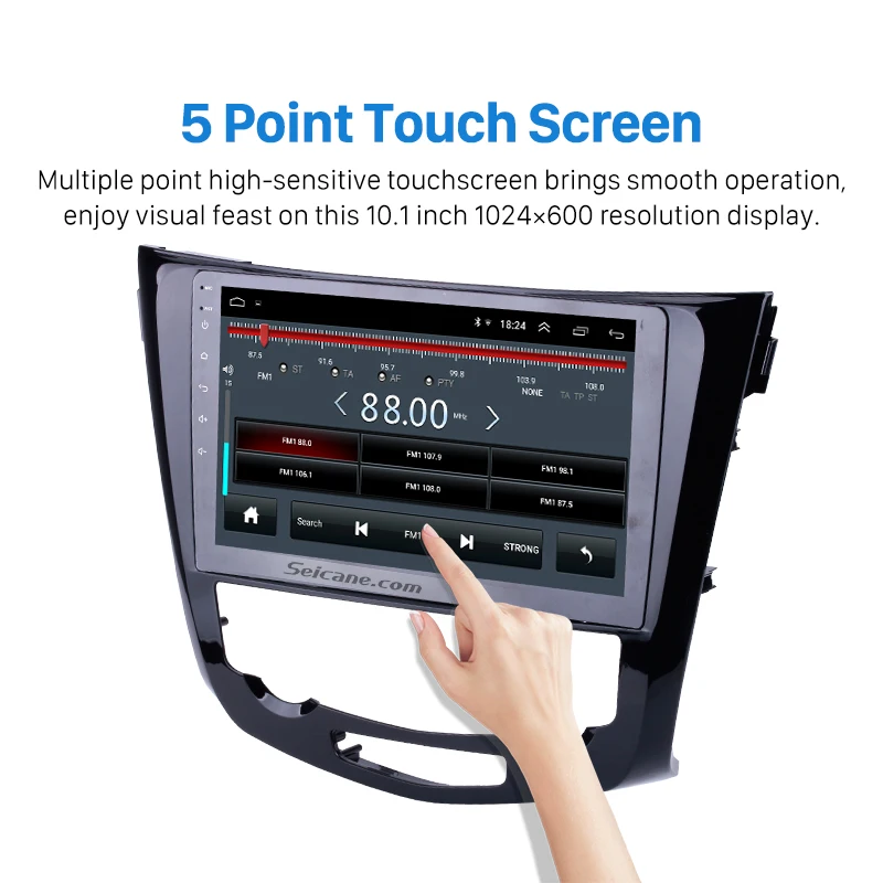 Seicane Android 8 1 10 &quot2 Din Bluetooth 1080P 4 core автомобильный радиоприемник для 2014 Nissan QashQai X Trail gps