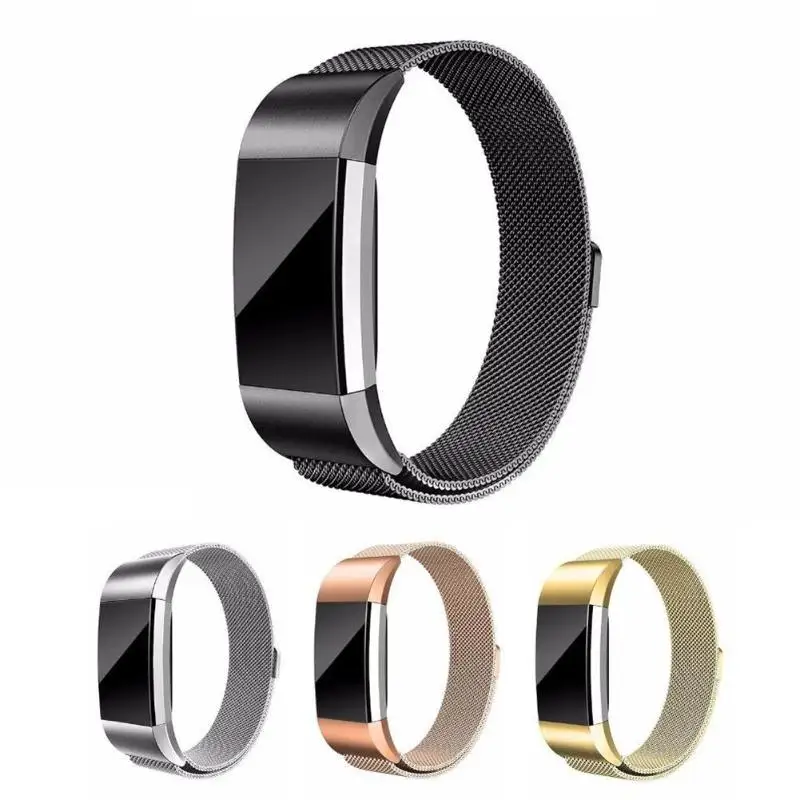 2 шт. браслеты из нержавеющей стали ремешок для часов разъемы Fitbit Charge