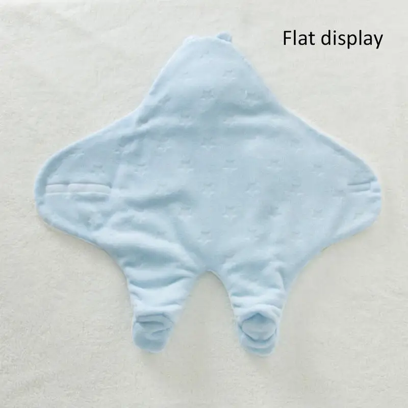 Baby Blanket Envelope Swaddle Winter Wrap Coral Fleece Newborn Sleeper Infant Stroller Toddlers Sleeping Bag |