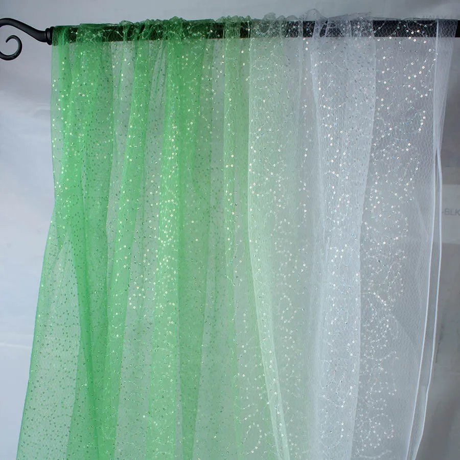 Блестящие 3 мм блестки Омбре тюль пачка сетка ткань с блестками 140 см в ширину по
