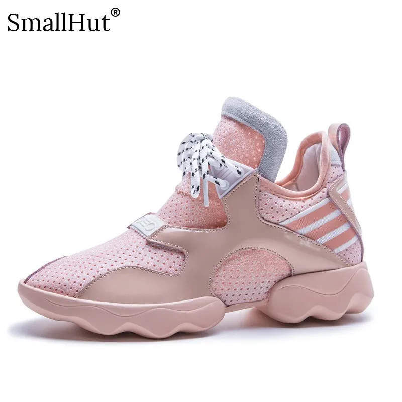 Женские кроссовки на плоской платформе Новинка 2019 года женская повседневная