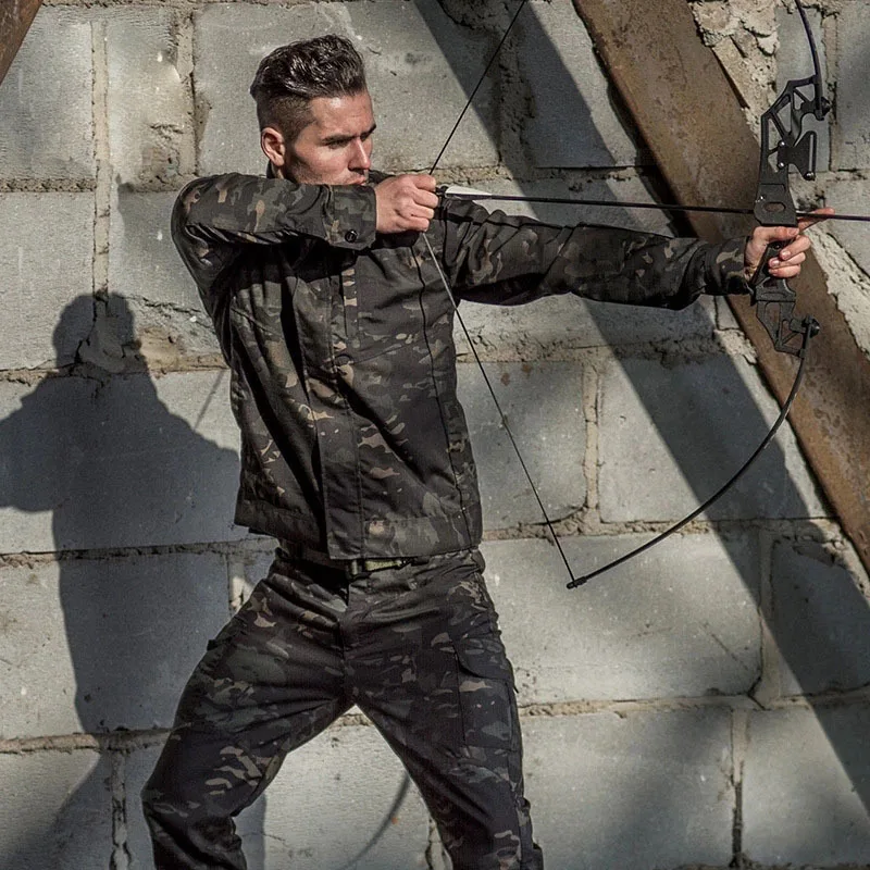 Армейские вентиляторы CS полевой военный костюм с рубашкой и штанами для мужчин