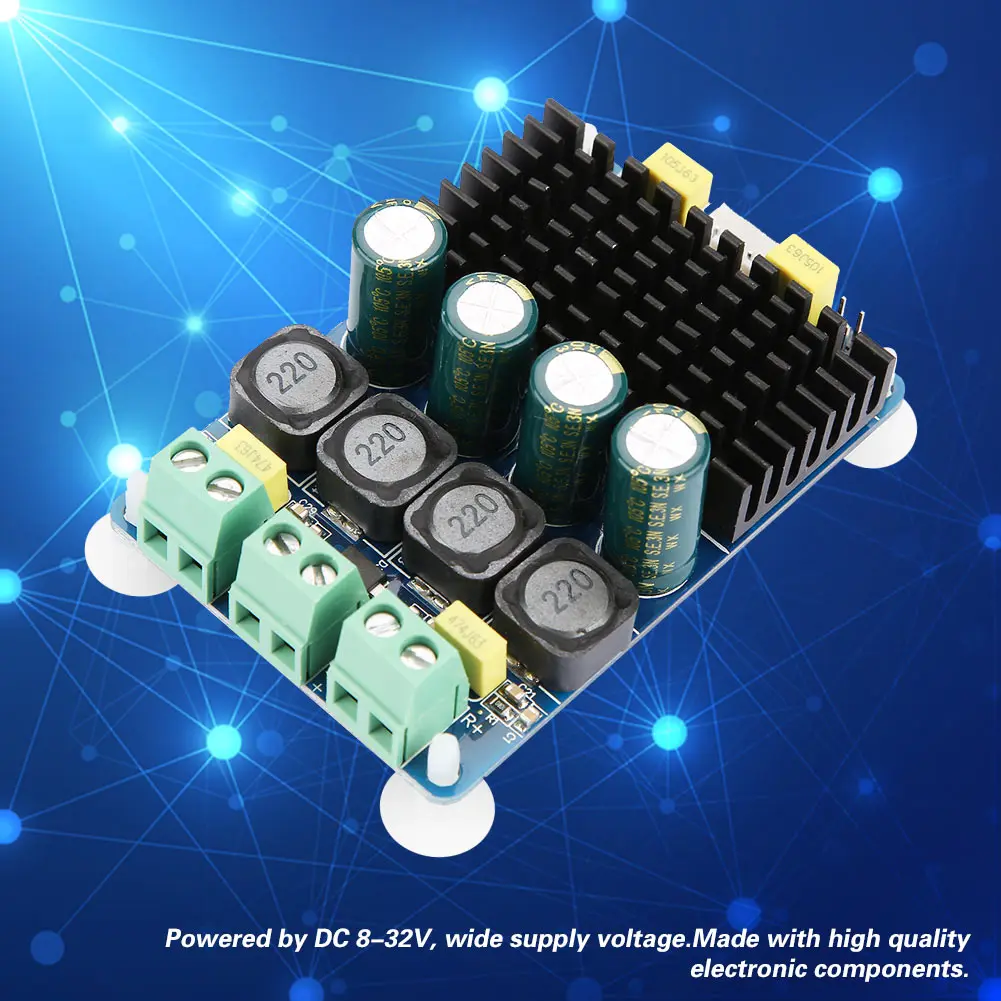 Цифровой стерео усилитель мощности TDA7498 2x100 Вт двухканальный 8-32VDC HF20 2019 новый