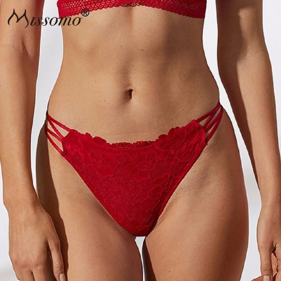 Женские атласные трусики стринги Missomo бесшовные больших размеров нижнее белье