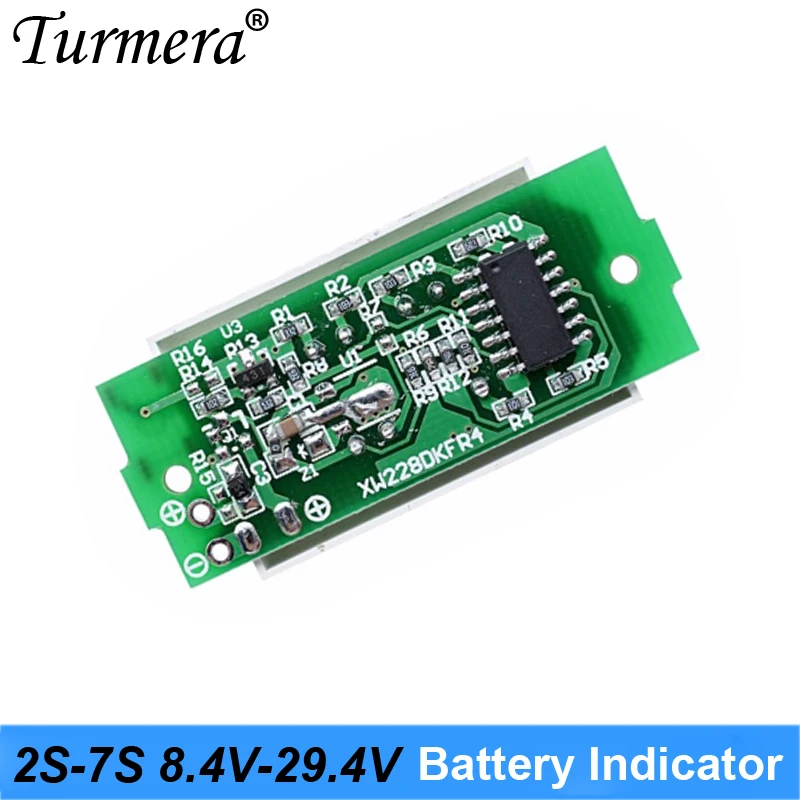 Фото Индикатор заряда батареи 2S 8,4 V 3S 12,6 V 4S 16,8 V 5S 21V 6S 25,2 V 2-7 модуль емкости литиевой батареи для шуруповерта №5