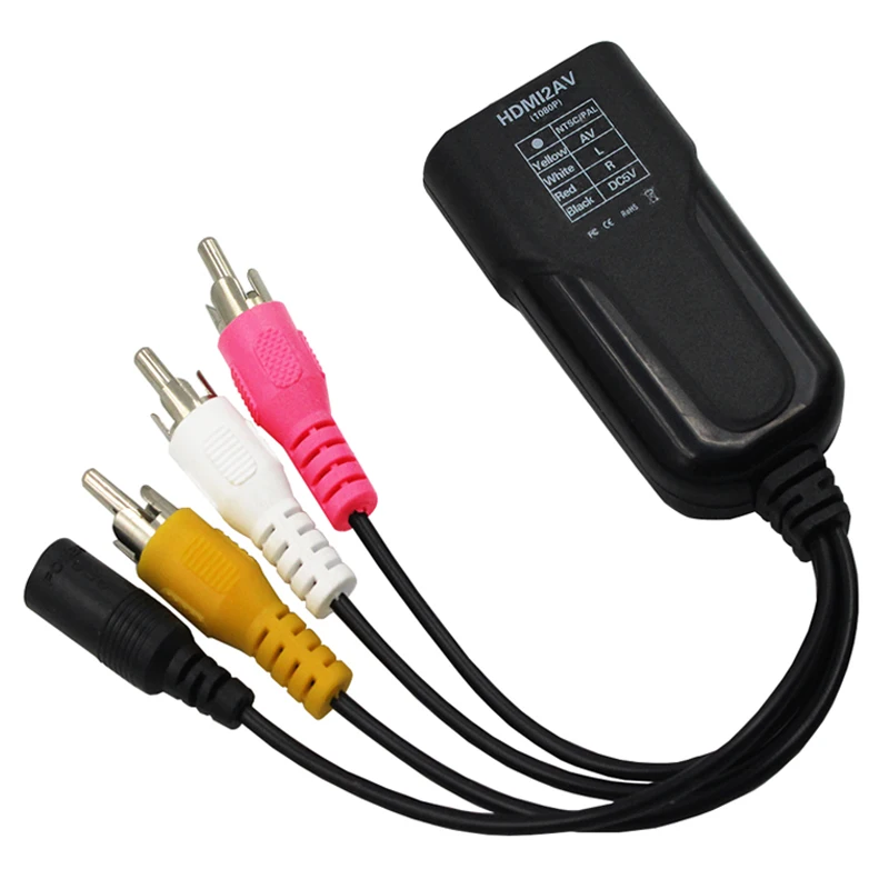 Переходник HDMI AV CVBS 3RCA переходник мама папа HDMI2AV стандартный HD интерфейс для PS3 PS4