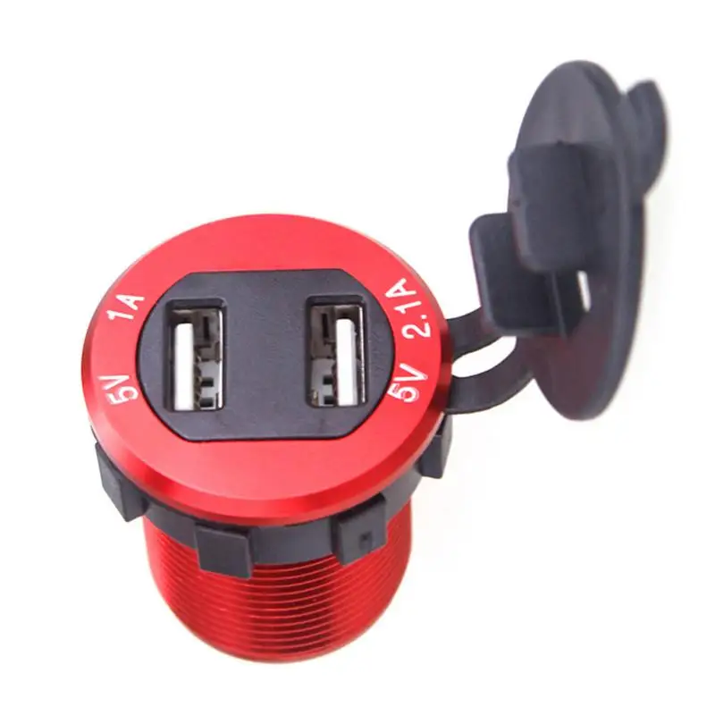 Автомобильное зарядное устройство с двумя USB портами 12 В/24 В|Кабели адаптеры и