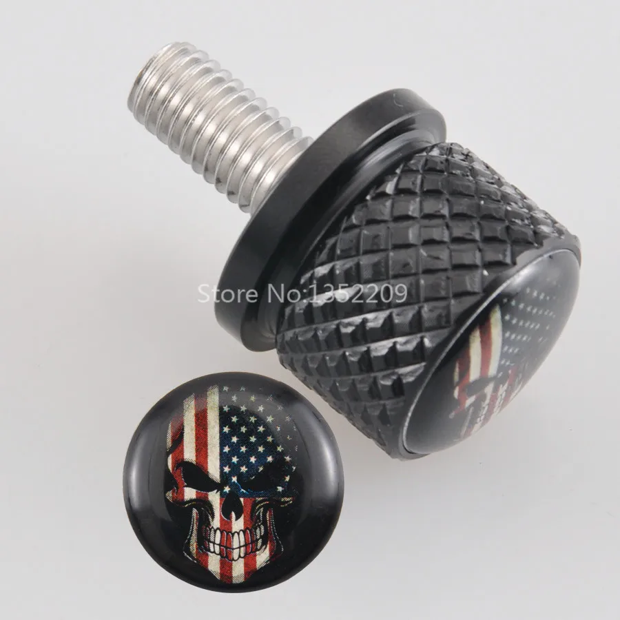 8mm Black Skull Quick Release Rear Seat Bolt Screw Fits For Indian Scout All Models New