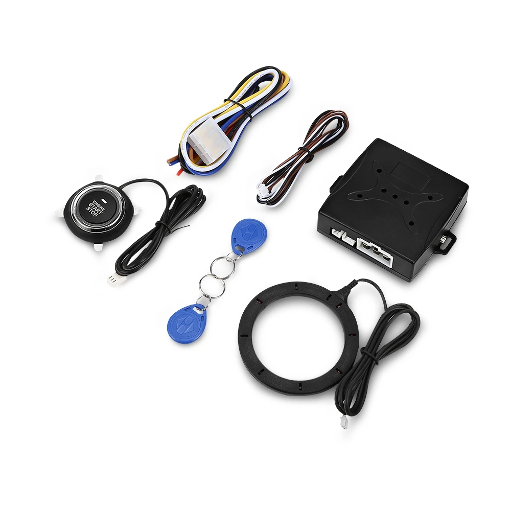 Автоматическая Автомобильная сигнализация кнопка запуска двигателя Стоп RFID