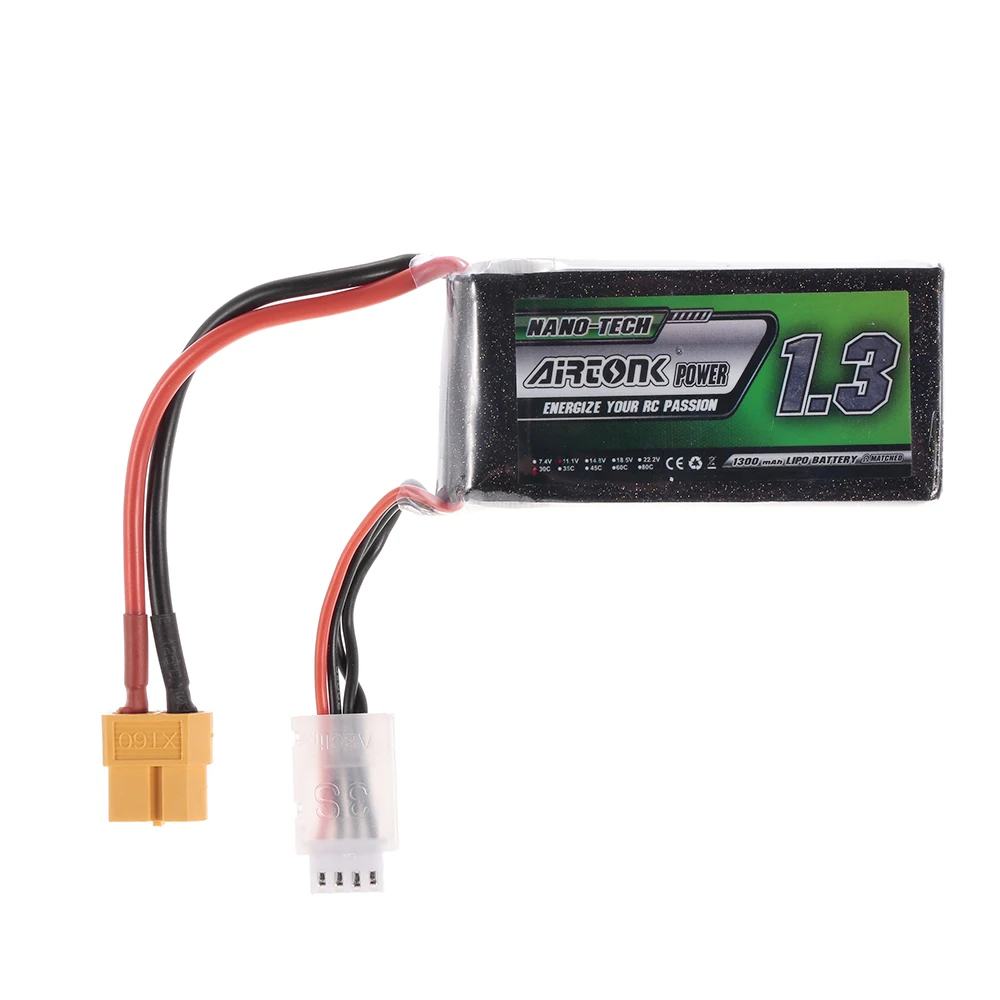 11 1 V 1300mAh 30C 3S перезаряжаемая Li Po батарея с штепсельной вилкой XT60 для RC гоночного