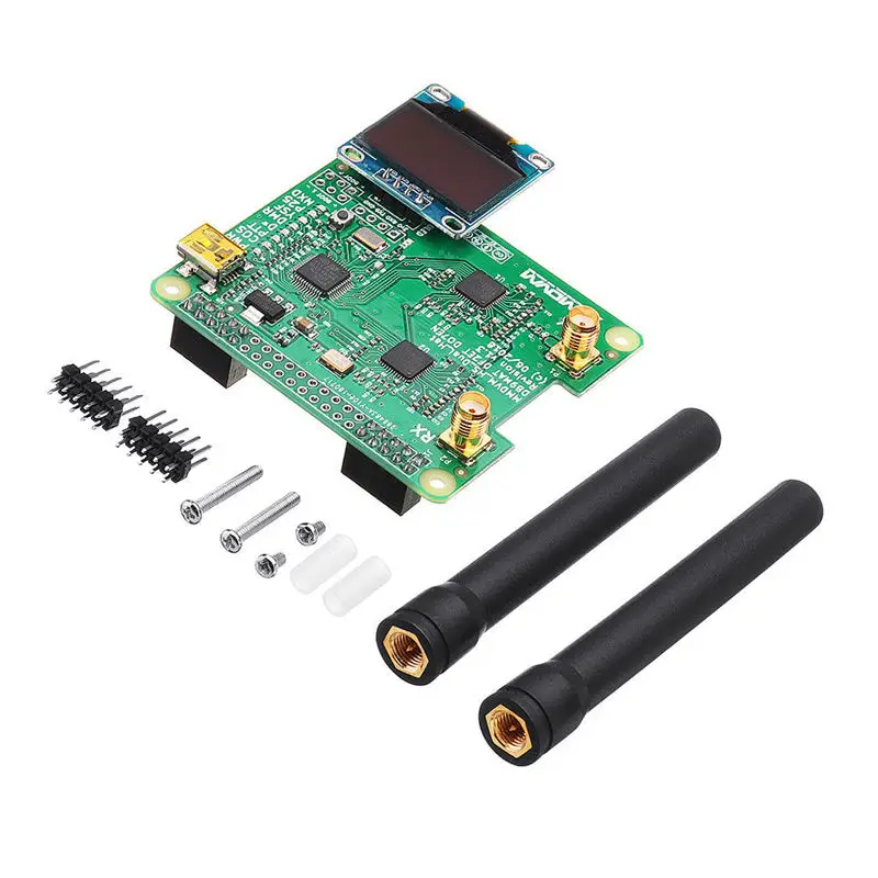 Дуплекс Mmdvm Hotspot Oled Usb поддержка P25 Dmr Ysf для Raspberry Pi + двойная антенна|Адаптеры AC/DC| |
