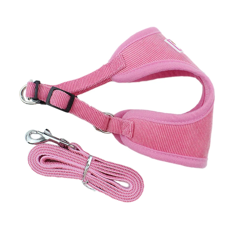 Комплект шлейки и поводка для маленьких собак сетчатая нейлоновая шлейка