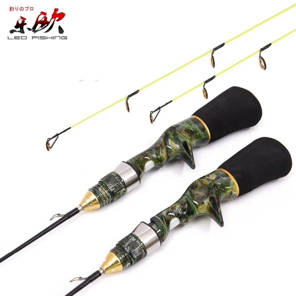 Удочка для зимней рыбалки 2019 LEO Camouflage Type Ice Baitsting Rod 50cm 60cm Super Soft Strong Mini Shrimp For Boat Tackle.