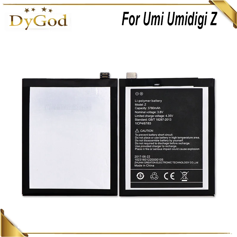 

New 3780mAh Battery For Umi Umidigi Z Bateria Batterij Accumulator AKKU PIL
