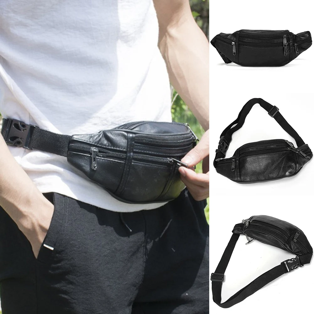 Поясная сумка с несколькими карманами для мужчин и женщин регулируемая поясная