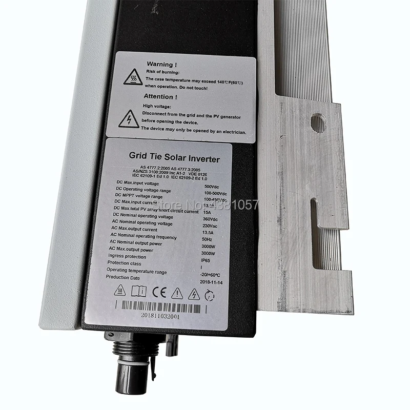 MPPT 3000W Solar Grid Tie Inverter with Pure Sine Wave Output DC to AC230V Converter for Power System can be Wall mounted | Обустройство