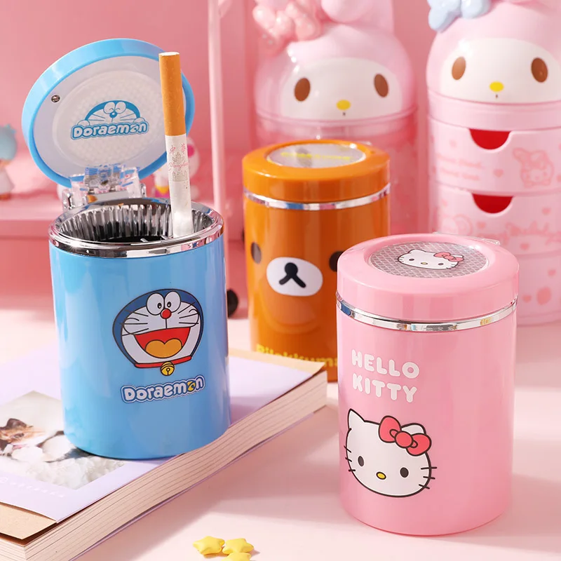 Hello Kitty люминесцентные карманные пепельницы портативные для улицы Аксессуары
