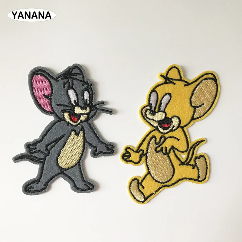 Джерри Мышь знак патч Эмблема на ткани одежды DIY Одежда гладить одежду | Дом и сад
