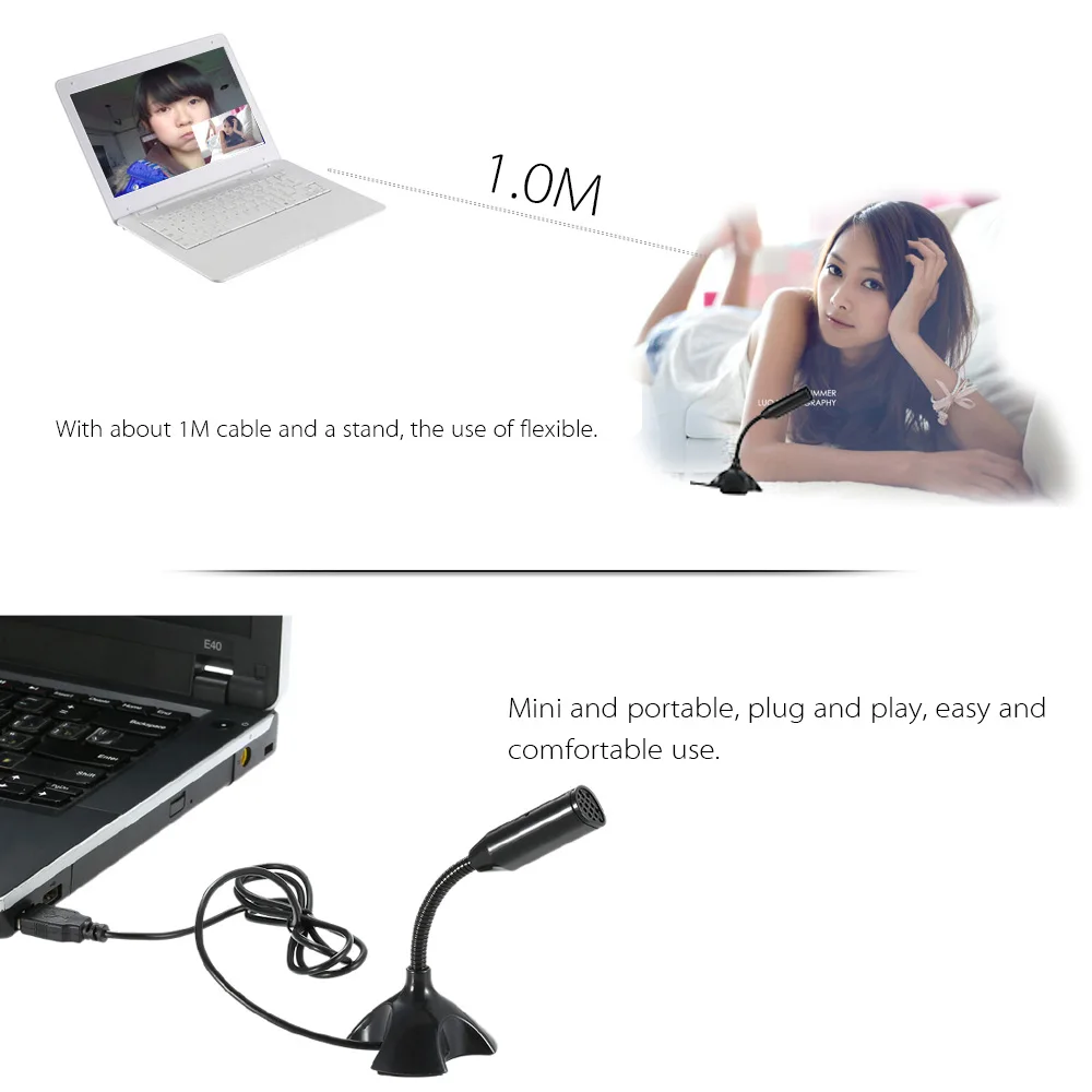 USB настольный микрофон 360 градусов регулируемый Поддержка голосового общения
