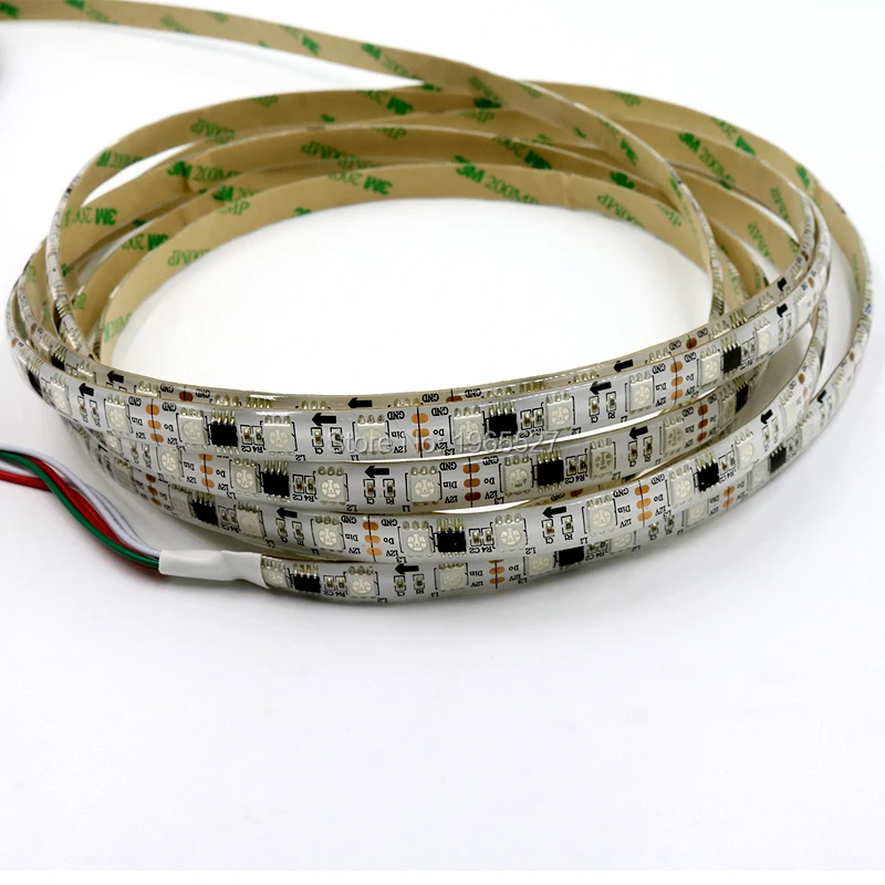 12 в 60 светодисветодиодный s/m WS2811 RGB Светодиодная лента Pixel Light TV 5050 SMD 20 пикс./м с шт.