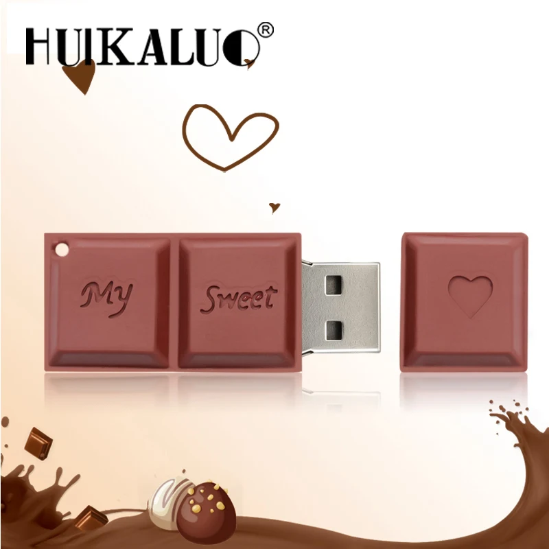2019 Новый шоколадный флеш-накопитель 32 Гб 64 ГБ USB 4 8 16 флеш-память Флешка диск карта