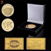 2017 gold collectible coin china mile great wall new seven wonders memorial gift w luxury box