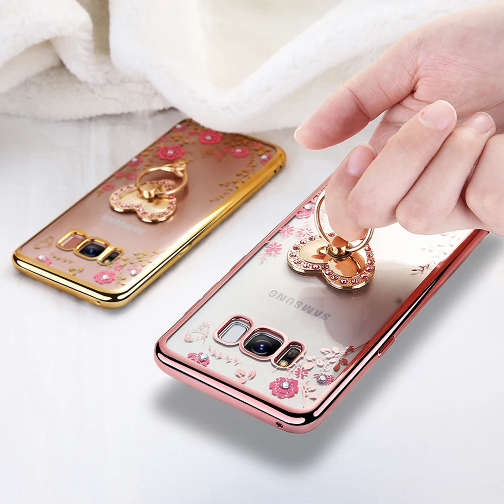 KISSCASE для Samsung Galaxy S8 плюс S7 S6 край S5 S4 S3 A5 J5 J7 A3 J3 2016 2017 роскошное бриллиантовое