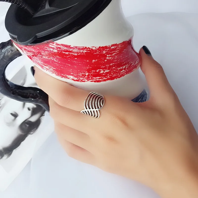 

Pure 925 Silver European American New Design Creative Concise Big Ring Fine Jewelry for Women