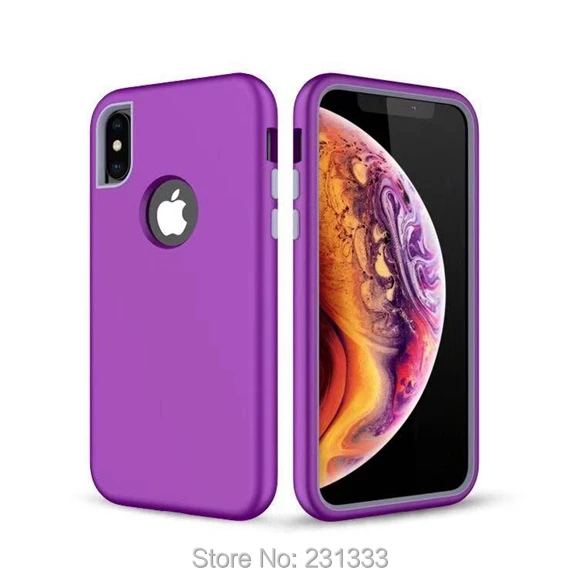 C ku робот гибрид армированный Жесткий ПК ТПУ чехол для Iphone X XS MAX XR 8 7 Plus 7PLUS 6 6S