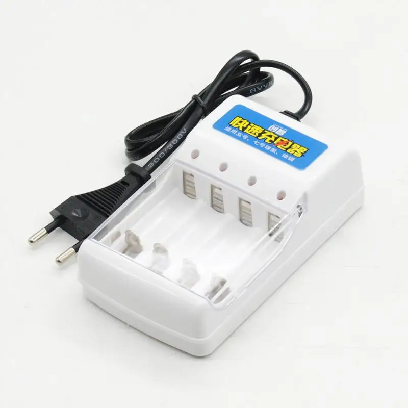 Универсальное зарядное устройство AA AAA AC 220 V EU Plug 4 порта NiMH аккумуляторные