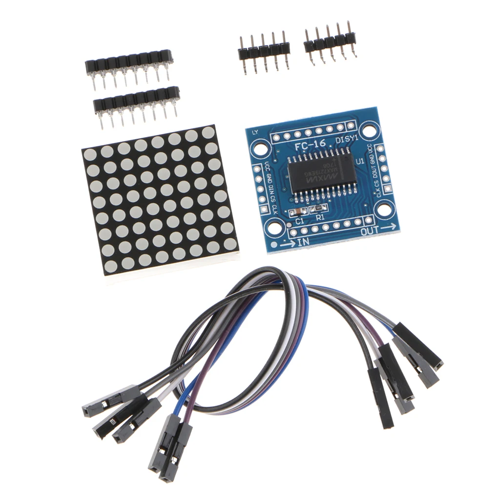 MAX7219 8x8 точечная матрица светодиодный дисплей модуль MCU контроль DIY