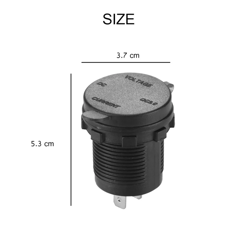 SOONHUA портативное водонепроницаемое автомобильное зарядное устройство 5 В 3A QC3.0 USB
