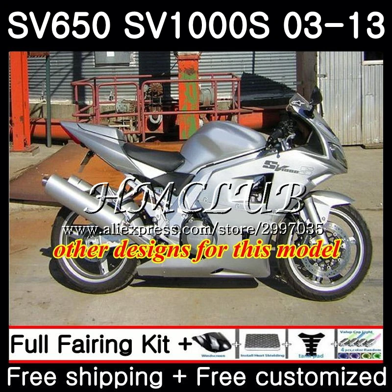 Глянцевый черный корпус для SUZUKI SV1000S SV650S 2008 2009 2010 2011 2013 44hc 10 SV 650 1000 S 650S 08 09 11