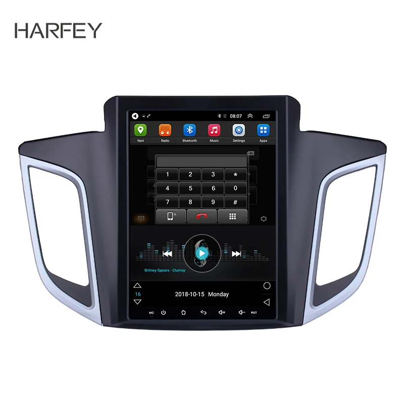 Автомобильный мультимедийный плеер Harfey 9 7 дюймов для 2014 2015 hyundai IX25 Android 6 0 gps
