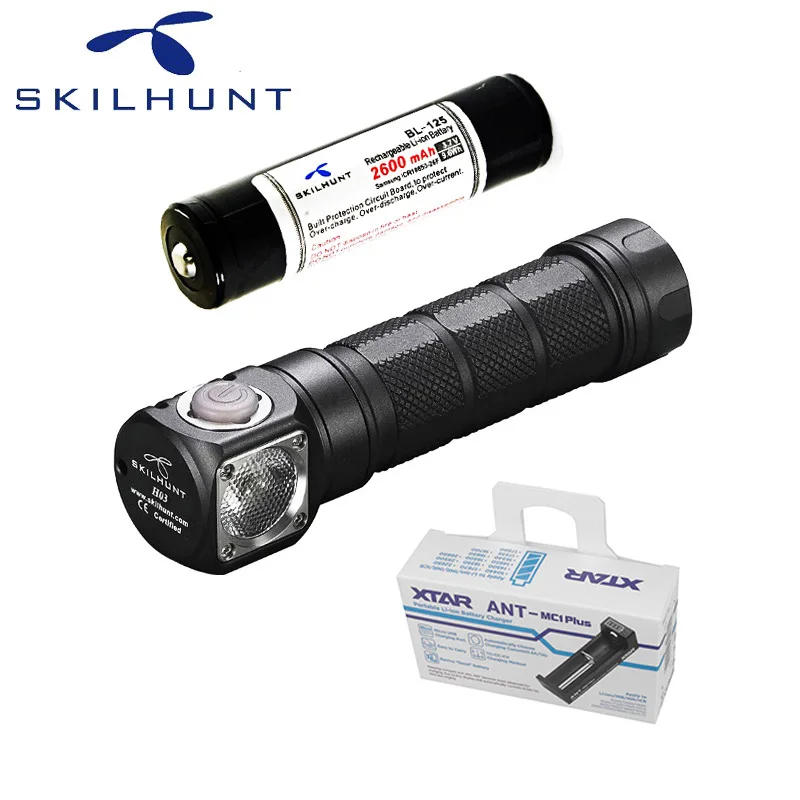 Светодиодный налобный фонарь Skilhunt H03 CREE XML 2 U4 светодиодный 1200 лм для охоты рыбалки