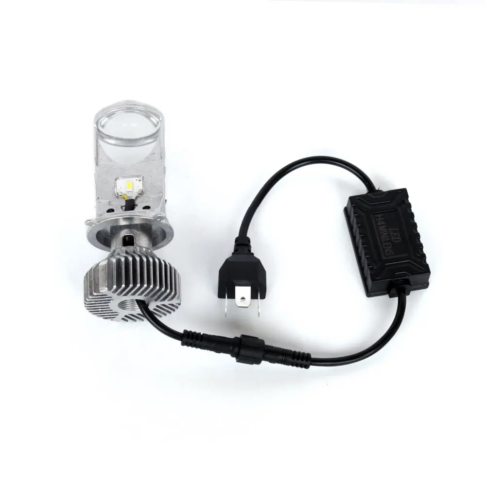 Светодиодная мини фара H4 HB2 9003 двойной дальний и ближний свет plug & play без