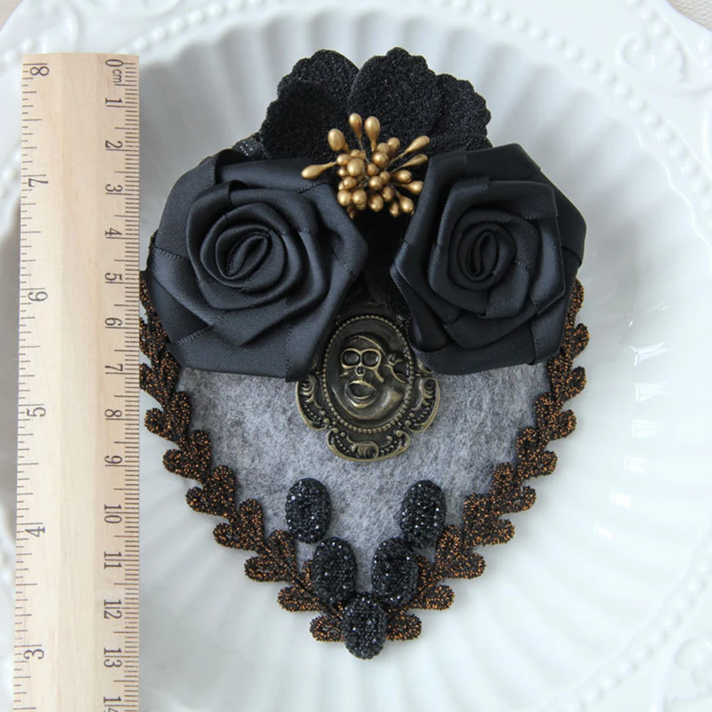 1 шт. Маленькая шляпка заколки для волос винтажная роза Череп мини шляпа головные