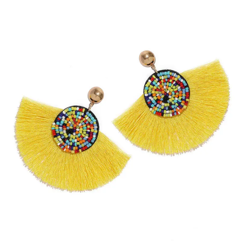 Fashion Classic Ethnic Multicolor Tassel Earrings for Women Girls Party Vintage Glamour Bohemian Drop Jewelry Gift | Украшения и
