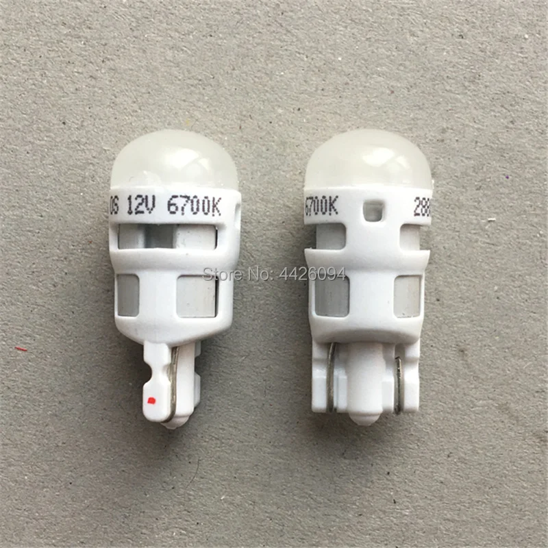 2 шт. светодиодные лампы для габаритных огней T10 2825 2880SW ширина 12791 W5W 12961|Сигнальная