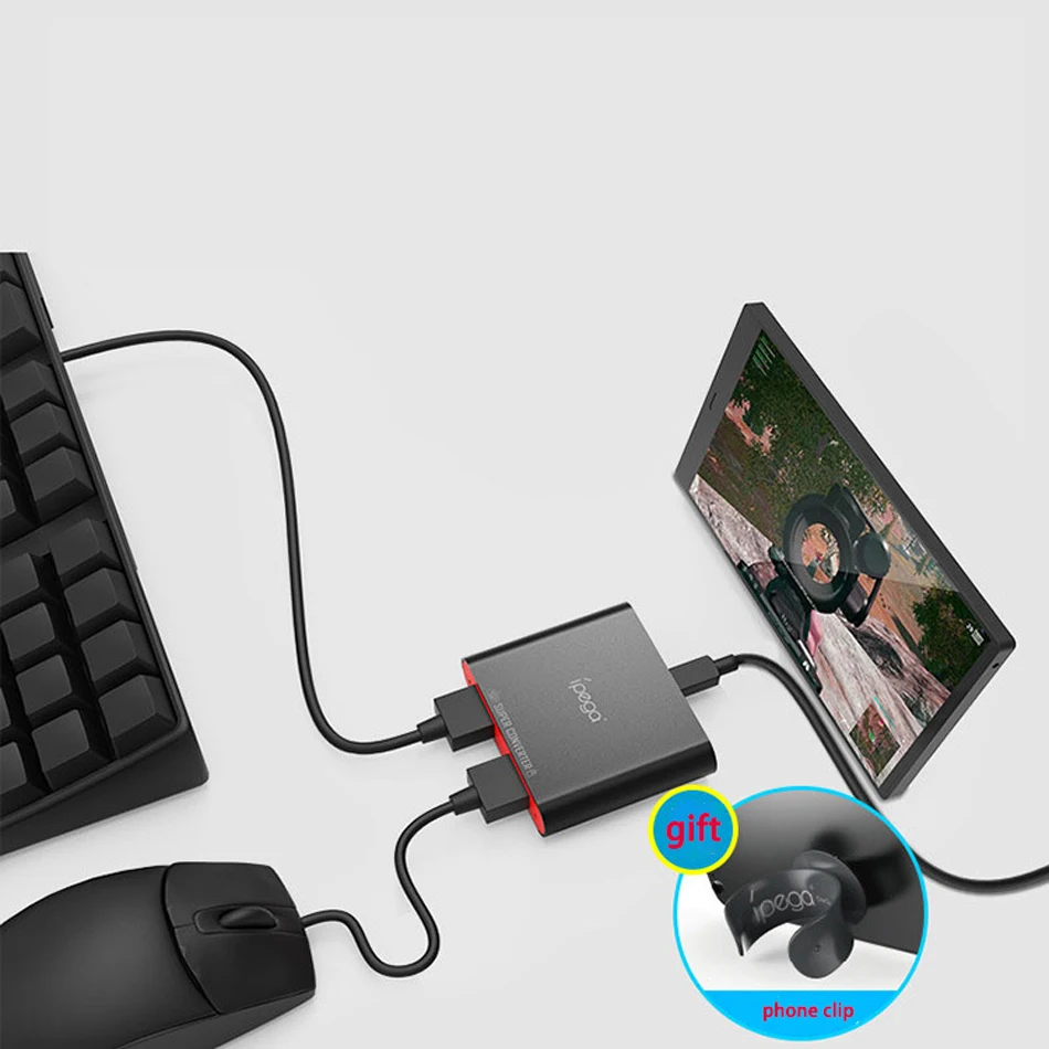 Новинка хит ipega PG 9116 Беспроводная Bluetooth мышь и клавиатура Ключ адаптер конвертер