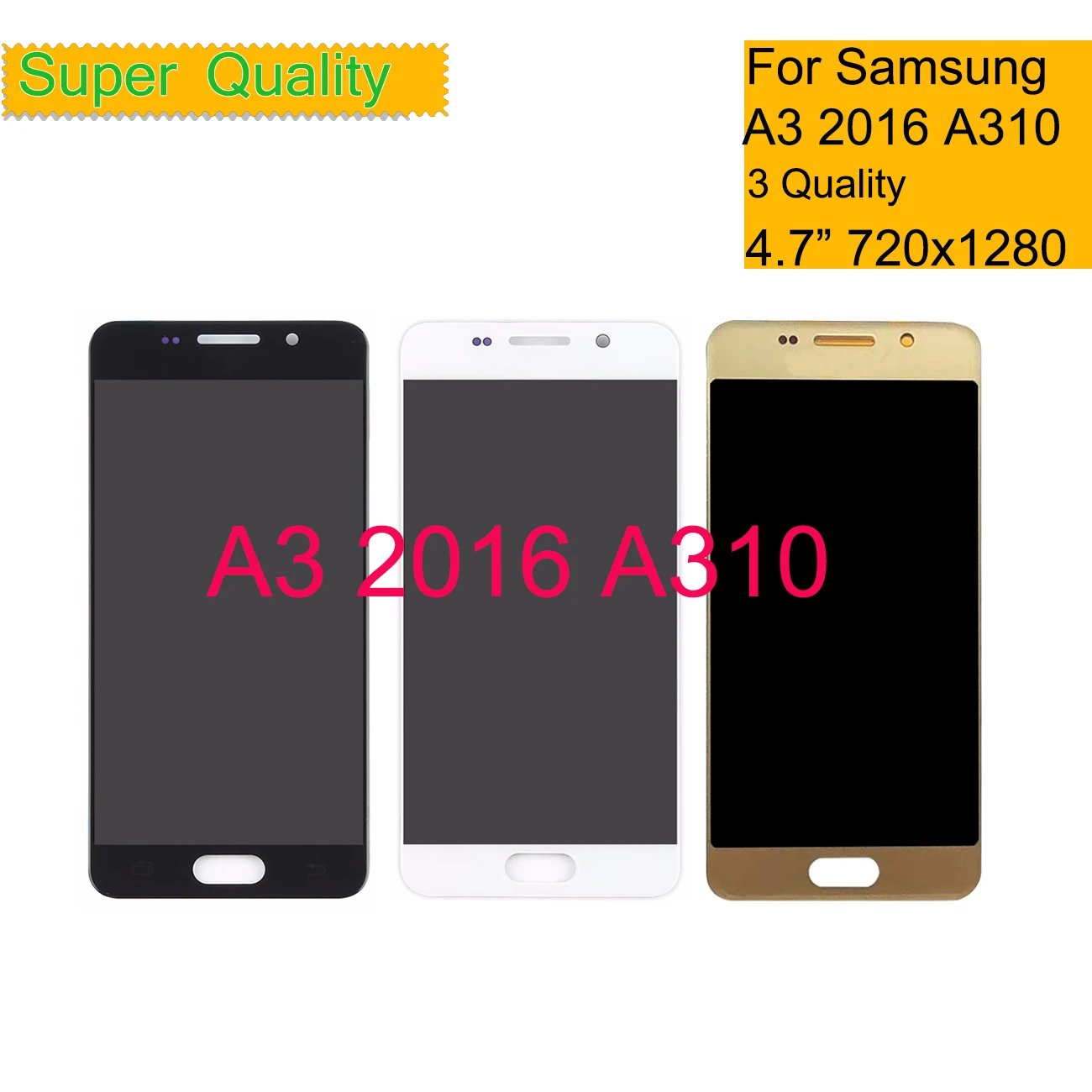 10 шт./лот для Samsung Galaxy A3 2016 A310 A310F A310H сенсорный экран дигитайзер стекло ЖК-дисплей