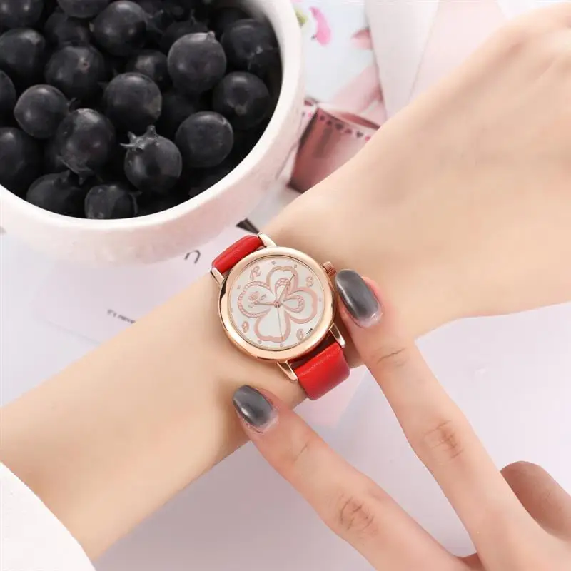 Reloj Mujer женские часы с кожаным ремешком классические Аналоговые кварцевые