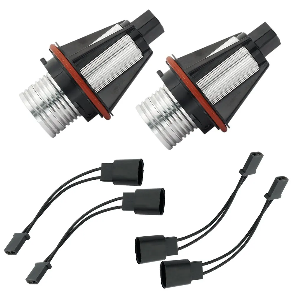 LED Bulb 2*5W Car E53 E63 E64 E65 E66 E83 E87 5 6 7 Series X5 Error Free Xenon White 6000K for BMW Angel Eyes Lights | Автомобили и