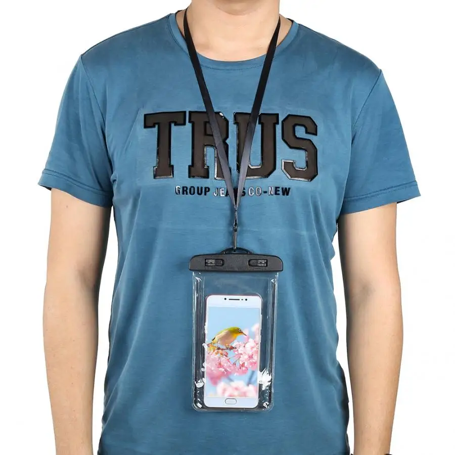 Водонепроницаемая Спортивная ПВХ рафтинговая сумка для телефона