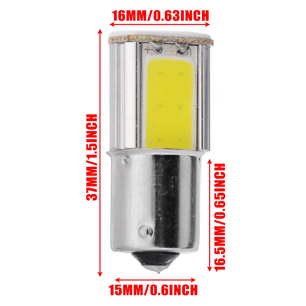 1 шт Высокое Яркость Белый 1156 G18 Ba15s 4 COB светодиодный обратный резервный сигнал