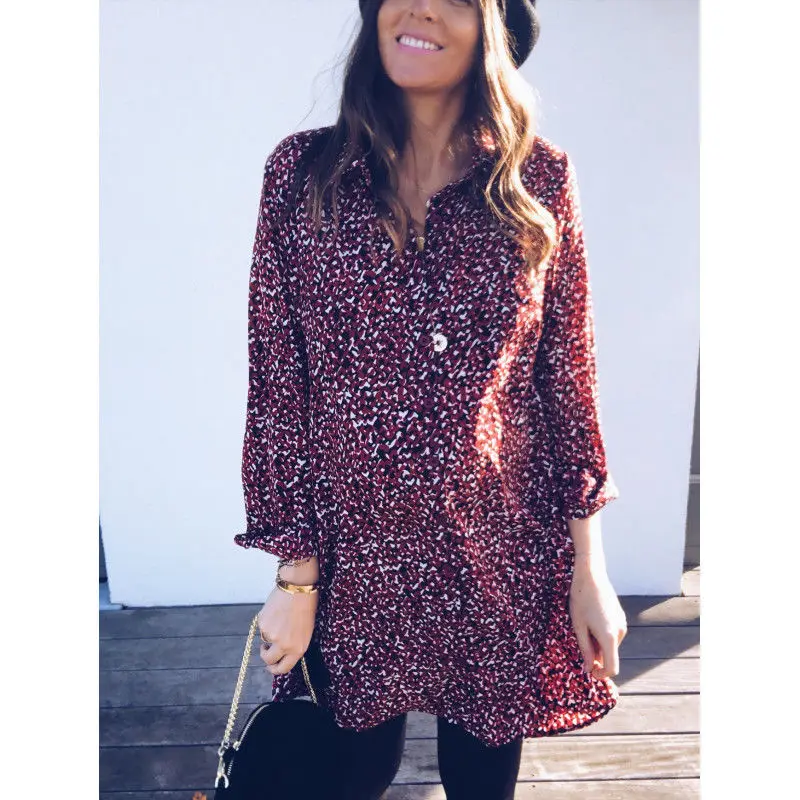 2018 осенне-весеннее женское винтажное праздничное мешковатое мини-платье с