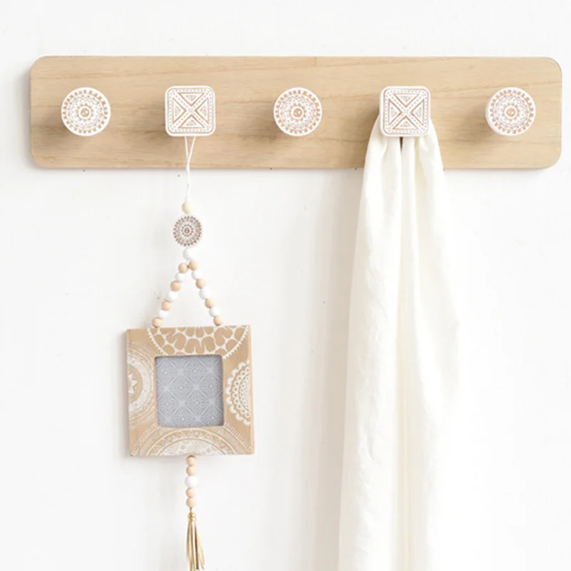 Деревянная вешалка для хранения фотографий в скандинавском стиле украшение на