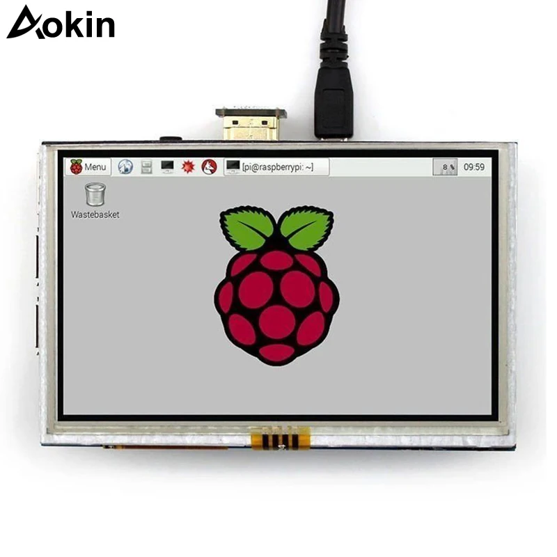 Aokin 7 дюймов емкостный сенсорный экран 5 точек касания Экран 800x480 на