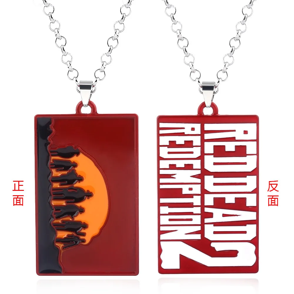 New Hot Sale Game Red Dead Redemption 2 Cosplay Keychain Letter Signage Pistol Alloy Pendant Souvenir Llaveros | Тематическая